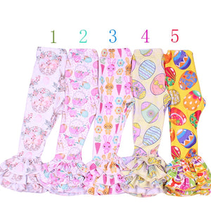 Toddler Girls Easter Boutique Ruffle Pants