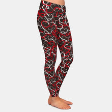 Cargar imagen en el visor de la galería, Ladies Printed Hearts Design Leggings