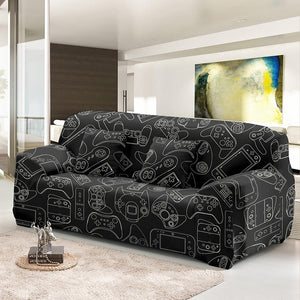 Players Gaming Slip-Resistant Stretch Sofa Covers