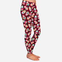 Laden Sie das Bild in den Galerie-Viewer, Ladies Cute Babushka Dolls Digital Printed Leggings