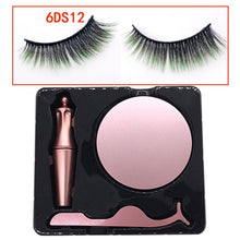 Load image into Gallery viewer, Gorgeous Coloured Magnetic 3D False Eyelashes -  Waterproof With Eyeliner/Tweezers