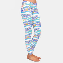 Laden Sie das Bild in den Galerie-Viewer, Ladies 3D Cartoon Whales Printed Leggings