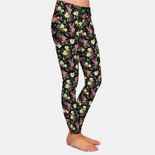 Carica l&#39;immagine nel visualizzatore di Gallery, Ladies Turkish Rose &amp; Indian Jasmin Printed Leggings