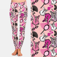 Load image into Gallery viewer, Ladies Girls &amp; Hearts &amp; Clothing Printed Leggings
