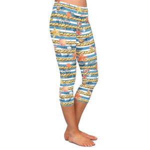 Ladies AHOY Underwater World Printed Capri Leggings