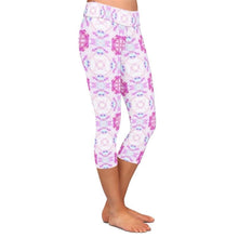 Carica l&#39;immagine nel visualizzatore di Gallery, Ladies New Geometric Digital Printed Capri Leggings