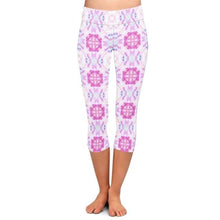 Carica l&#39;immagine nel visualizzatore di Gallery, Ladies New Geometric Digital Printed Capri Leggings