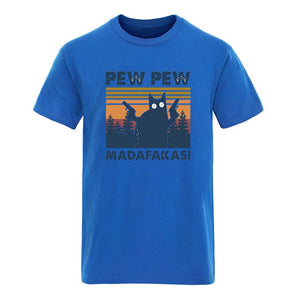 Pew Pew Madafakas Mens Cotton T-shirts