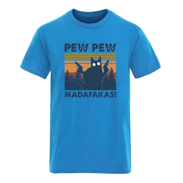 Pew Pew Madafakas Mens Cotton T-shirts