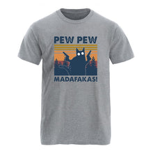 Laden Sie das Bild in den Galerie-Viewer, Pew Pew Madafakas Mens Cotton T-shirts