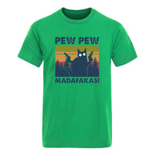 Laden Sie das Bild in den Galerie-Viewer, Pew Pew Madafakas Mens Cotton T-shirts