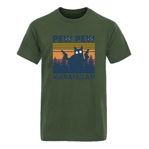 Pew Pew Madafakas Mens Cotton T-shirts