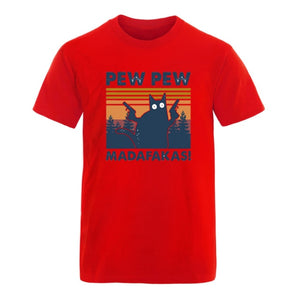 Pew Pew Madafakas Mens Cotton T-shirts