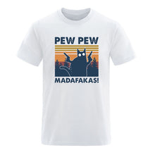 Laden Sie das Bild in den Galerie-Viewer, Pew Pew Madafakas Mens Cotton T-shirts