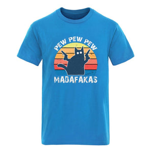 Pew Pew Madafakas Mens Cotton T-shirts