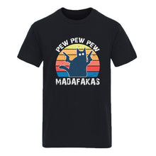 Laden Sie das Bild in den Galerie-Viewer, Pew Pew Madafakas Mens Cotton T-shirts