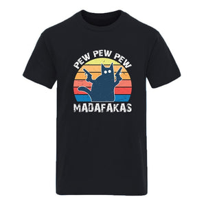 Pew Pew Madafakas Mens Cotton T-shirts