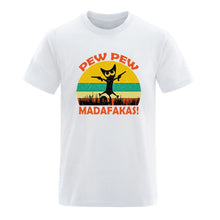 Laden Sie das Bild in den Galerie-Viewer, Pew Pew Madafakas Mens Cotton T-shirts