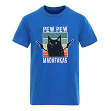 Laden Sie das Bild in den Galerie-Viewer, Pew Pew Madafakas Mens Cotton T-shirts