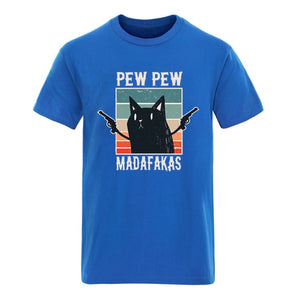 Pew Pew Madafakas Mens Cotton T-shirts