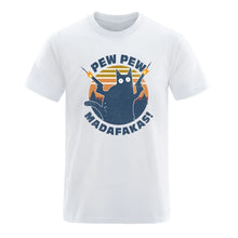 Laden Sie das Bild in den Galerie-Viewer, Pew Pew Madafakas Mens Cotton T-shirts