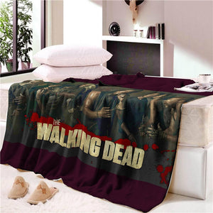 Walking Dead Soft Fleece Throw Rug/Blanket