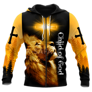 Jesus Christ Lion With Cross 3D Printed Sweatshirts/Hoodies - Unisex