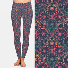 Charger l&#39;image dans la galerie, Ladies Aztec Prints Milk Silk Leggings