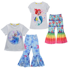 Load image into Gallery viewer, Kids T-Shirt + Bell Bottoms Two Piece Sets