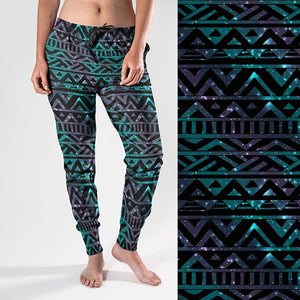 Ladies 2021 New Style Streetwear Joggers - Aztec Print