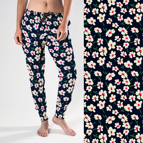 Ladies 2021 New Style Streetwear Joggers - Lovely Flowers Print