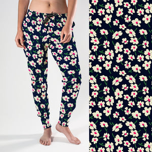 Ladies 2021 New Style Streetwear Joggers - Lovely Flowers Print