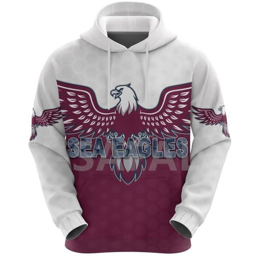 Sea Eagles 3D Printed Hoodies