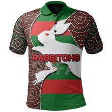 Laden Sie das Bild in den Galerie-Viewer, Rabbitohs ANZAC &amp; Indigenous 3D Printed Polo Shirts