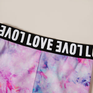 Girls Summer Tie-Dye "NEVER TOO LATE" 2pc Sets