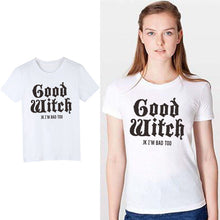 Load image into Gallery viewer, Ladies Bad Witch &amp; Good Witch Printed T-Shirts