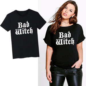 Ladies Bad Witch & Good Witch Printed T-Shirts