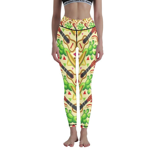 Womens Mexican 3D Digital Printed Leggings