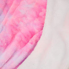 Laden Sie das Bild in den Galerie-Viewer, Soft Fluffy Pastel Rainbow Tie-Dye Throw Blankets
