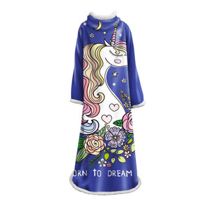 3D Assorted Unicorn Printed Oversized Blankets