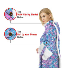 Cargar imagen en el visor de la galería, Long Wearable Oversized Assorted Blankets With Pocket - One Size