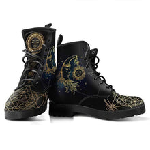 Load image into Gallery viewer, Womens Sun/Moon/Halloween Fashion Lace-Up Boots