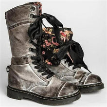 Charger l&#39;image dans la galerie, Ladies New Mid-Calf Retro Fold-Down Vintage Boots
