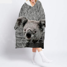 Laden Sie das Bild in den Galerie-Viewer, Assorted Unisex 3D Printed Oversized Sherpa Hoodies With Pocket