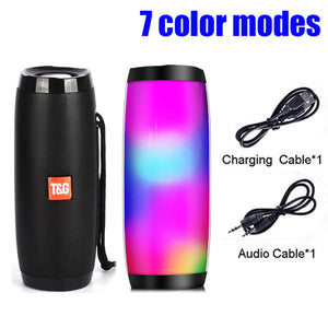 Colourful LED Portable Bluetooth Wireless Speakers - 5 Colours