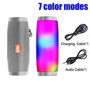 Colourful LED Portable Bluetooth Wireless Speakers - 5 Colours