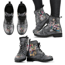 Load image into Gallery viewer, Womens Alice In Wonderland Fashion Ankle Boots