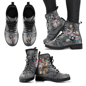 Womens Alice In Wonderland Fashion Ankle Boots