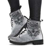 Load image into Gallery viewer, Ladies Beautiful Wolf &amp; Tree Fashion Printed Boots