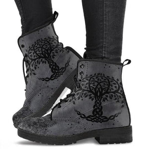 Ladies Beautiful Wolf & Tree Fashion Printed Boots